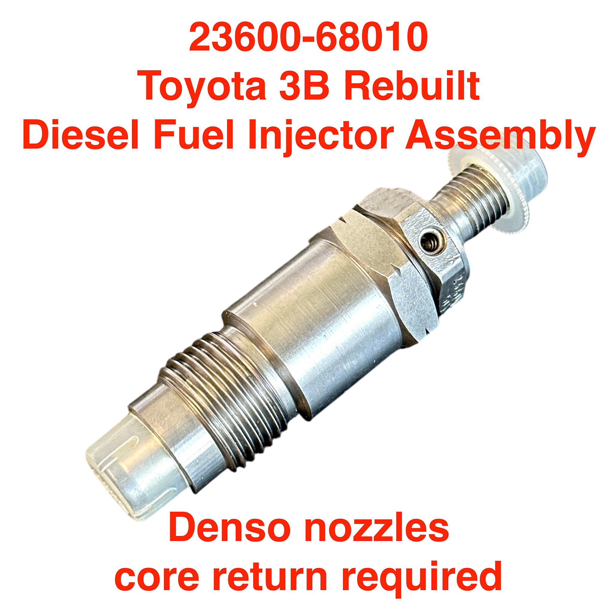 Diesel Fuel Injector Assembly, Rebuilt - Toyota 3B  (core req.)