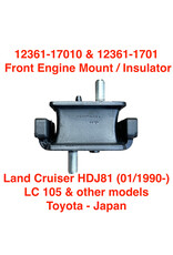 Engine Mount/Insulator - Front - Land Cruiser HDJ81 (01/1990 -), Land Cruiser 105 & other models -  12361-17010 12361-17011 Toyota - Japan