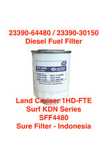 Diesel Fuel Filter w/integral water separator - Land Cruiser 1HD-FTE & Surf KDN Series 23390-64480 / 23390-30150