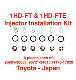 1HD-FT & 1HD-FTE Injector Washer/Seal Kit  - Toyota Land Cruiser (for 6 Injectors) - IWKTO1HDFTE