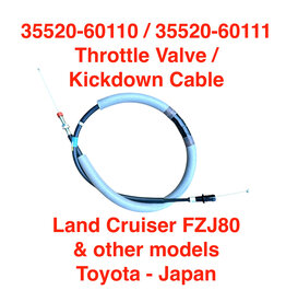 Cable Assy, Throttle Valve / Kickdown -Land Cruiser FZJ80 35520-60111