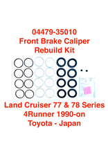 Rebuild Kit, Brake Caliper - Front - Land Cruiser 77 & 78 Series, 4Runner 1990-on  (one kit/both sides) - 04479-35010