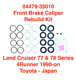 Rebuild Kit, Brake Caliper - Front - Land Cruiser 77 & 78 Series, 4Runner 1990-on  (one kit/both sides) - 04479-35010