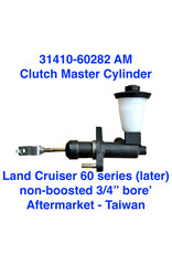 Master Cylinder, Clutch - Land Cruiser 60 series (later) non-boosted, 1 bolt hole & 1 stud mount FJ60  -
