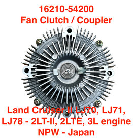Fan Clutch - Toyota Land Cruiser II LJ70, LJ71, LJ78 - 2LT-II, 2LTE, 3L engine - 16210-54200