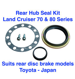 Rear Hub Wheel Bearing Seal / Service kit - Land Cruiser 70 & 80 Series Full Floating axle/rear end, 1990 - on