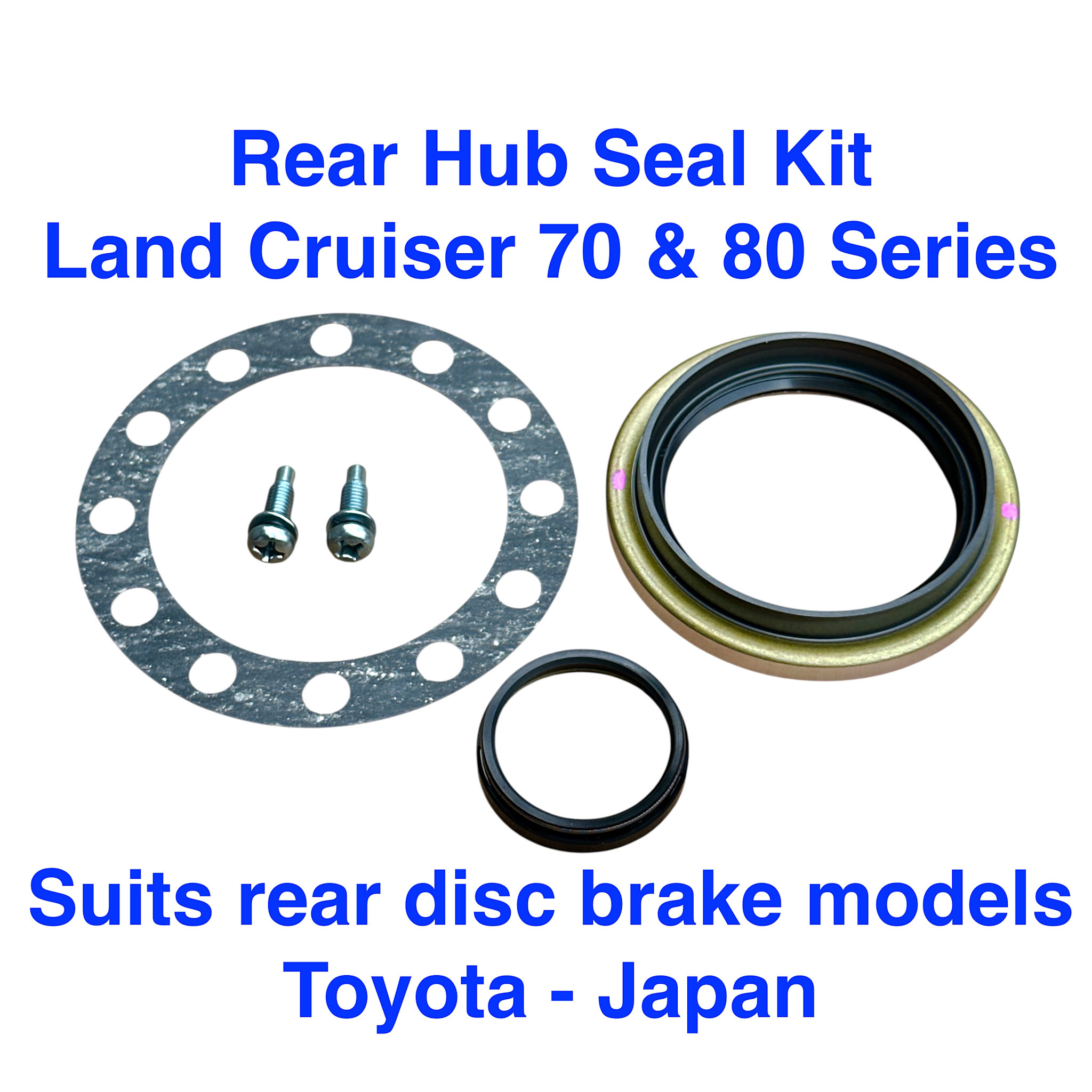 Rear Hub Wheel Bearing Seal / Service kit - Land Cruiser 70 & 80 Series Full Floating axle/rear end, 1990 - on