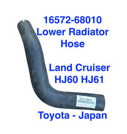 Radiator Hose, Lower - Land Cruiser 60 Series HJ60, HJ61 - 2H & 12HT engine - 16572-68010