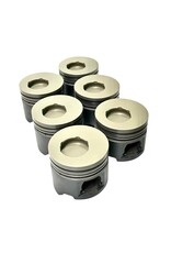 Performance Pistons - Pre-Topped (0.15mm) Ano/Ceramic Crowns, Teflon/Moly Skirts - Set of 6 - Late Toyota 1HDT - POTO350APCA STD