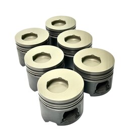 Performance Pistons - Pre-Topped (0.15mm) Ano/Ceramic Crowns, Teflon/Moly Skirts - Set of 6 - Late Toyota 1HDT - POTO350APCA STD