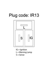 Alternator - 12V 60A HiAce, Hilux 2.4L Diesel -  w/IC regulator & Vac Pump - DXA513 - 27020-54220