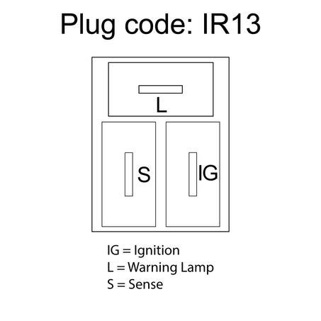 Alternator - 12V 60A HiAce, Hilux 2.4L Diesel -  w/IC regulator & Vac Pump - DXA513 - 27020-54220