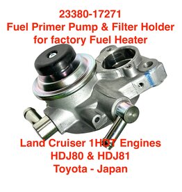Fuel Filter Cap Assy, Heated (Fuel Primer & Filter Holder) - Toyota Land Cruiser - 23380-17271