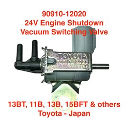 Valve, Vacuum Switching - 24V Engine Shutdown VSV - 13BT engine / BJ71 & BJ74 series - 90910-12020