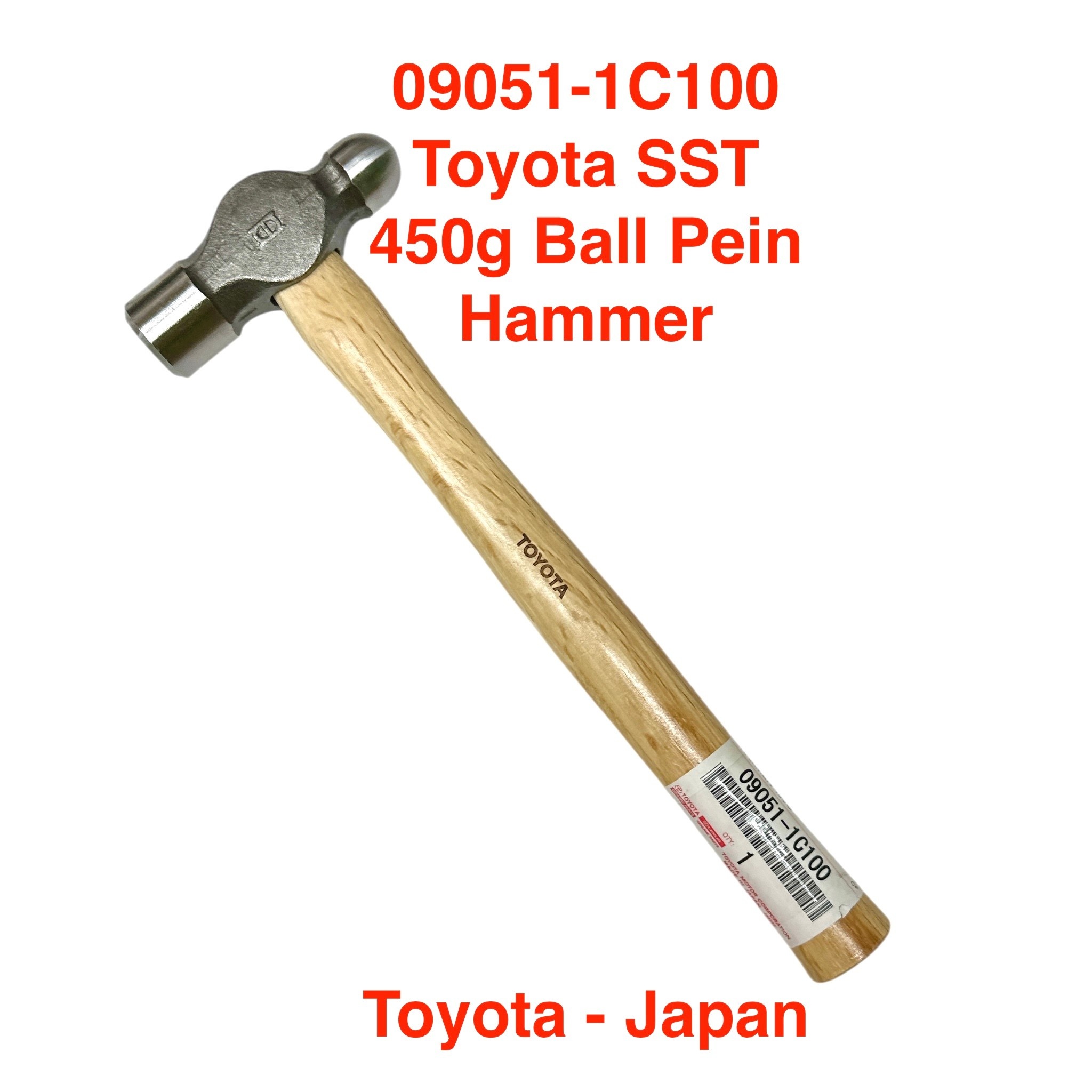 Toyota SST - Ball Pein Hammer 450g - 09051-1C100