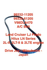 Belt, Accessory - A/C - Toyota Land Cruiser LJ78 Prado 2LTE engine - 99332-11205 / 99332-61205