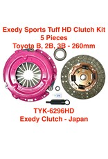3B Clutch Kit, Exedy 5 pc. (Pressure Plate, Disc, Release & Pilot Brg, Align Tool) - Sports Tuff - Heavy Duty - Land Cruiser BJ42, BJ60, BJ70 (260mm x 21 spline)