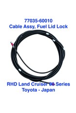 Cable Assy, Fuel Lid Lock - Land Cruiser 80 Series RHD models only - 77035-60010