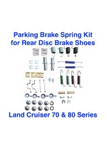 Parking Brake Hardware & Spring Kit (combi kit) - Land Cruiser w/rear disc brakes - Prado LJ78, KZJ78, HZJ77,  80 Series/Lexus LX450 (HDJ, FZJ) - RC-RDB-Combi-Kit 04941-LC80
