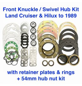 RADD Cruisers Swivel Hub/Knuckle Kit SH4 - Toyota Pick up & Hilux w/Solid Axle & Land Cruiser 40, 42, 43, 45, 55, 60, 61, 62, 70 Series up to 1989