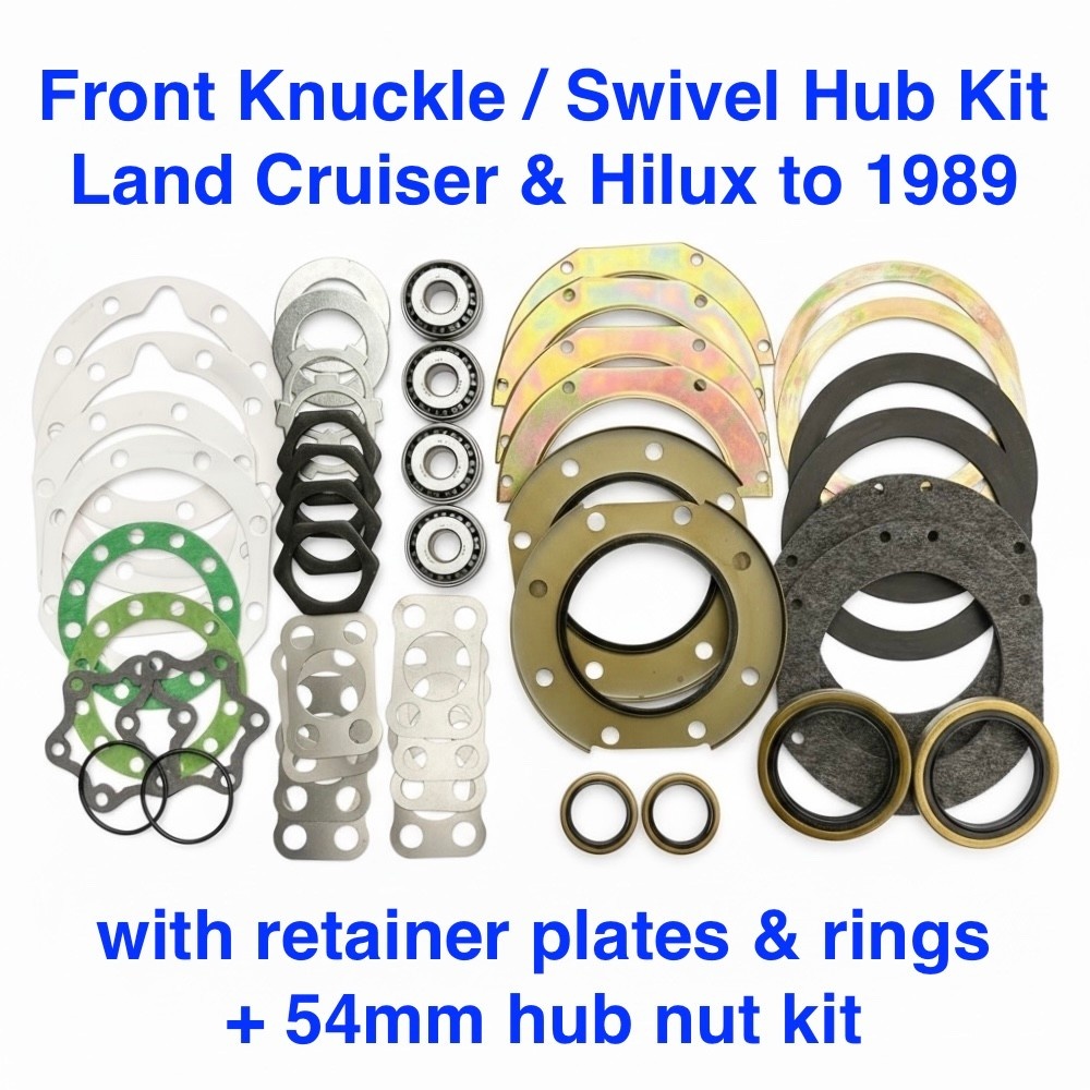 RADD Cruisers Swivel Hub/Knuckle Kit SH4 - Toyota Pick up & Hilux w/Solid Axle & Land Cruiser 40, 42, 43, 45, 55, 60, 61, 62, 70 Series up to 1989
