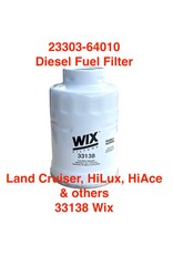 Wix Diesel Fuel Filter (w/water separator) - Land Cruisers, HiLux, HiAce & others - 23303-64010