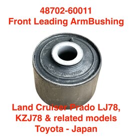 Suspension Bushing, Front Axle Leading/Radius Arm -  Land Cruiser Prado LJ78, KZJ78 (2/arm, 4/vehicle = 4 req) - 48702-60011