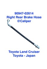 Brake Hose, Right Rear @ Caliper - Land Cruiser HDJ81, FZJ80, HZJ73, HZJ77 (disc brakes) - 90947-02614