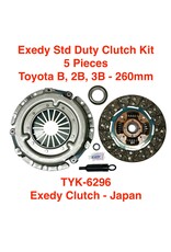 3B Clutch Kit, Exedy 5 pc. (Pressure Plate, Disc, Release & Pilot Brg, Align Tool) - Regular Duty, Exedy - Land Cruiser BJ42, BJ60, BJ70 (260mm x 21 spline)