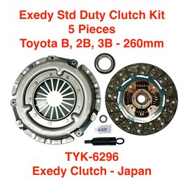 3B Clutch Kit, Exedy 5 pc. (Pressure Plate, Disc, Release & Pilot Brg, Align Tool) - Regular Duty, Exedy - Land Cruiser BJ42, BJ60, BJ70 (260mm x 21 spline)