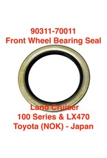 Seal, Wheel Bearing - Front - Land Cruiser, FZJ100, UZJ100, HDJ100, HDJ101 & LX470 - NOK (OEM) - 90311-70011