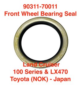 Seal, Wheel Bearing - Front - Land Cruiser, FZJ100, UZJ100, HDJ100, HDJ101 & LX470 - NOK (OEM) - 90311-70011