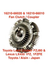 Fan Clutch, Toyota Land Cruiser FZJ80 & Lexus LX450 1FZ, 1FZFE - Aisin - 16210-66010 / 16210-66020