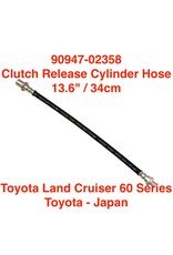 Clutch/Brake Hose, Slave Cylinder - Toyota Land Cruiser 60 Series - 13.6" / 34.0cm -  90947-02358