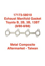 Gasket, Exhaust Manifold - Toyota B, 2B, 3B, 13BT (8/80-8/88)- manifold to head (composite) - 17173-58010
