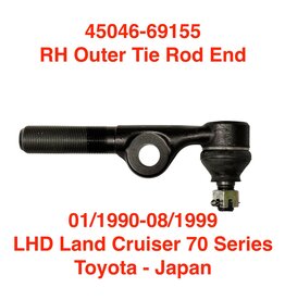Tie Rod End, RH Outer - LHD  Land Cruiser 70 Series (01/1990-09/1999)  (23mm) - 45046-69155