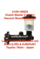 Master Cylinder, Clutch - Boosted - Land Cruiser BJ60 3B (1983 on), BJ70 (LHD), HJ60/HJ61 2H & 12HT (2 bolt) Aisin - 31401-60022