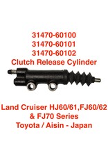 Slave Cylinder, Clutch - Boosted - Land Cruiser HJ60 2H & HJ61 12HT - 11/84 - 01/90, FJ70 (LHD) self-adjusting (Aisin) - 31470-60102