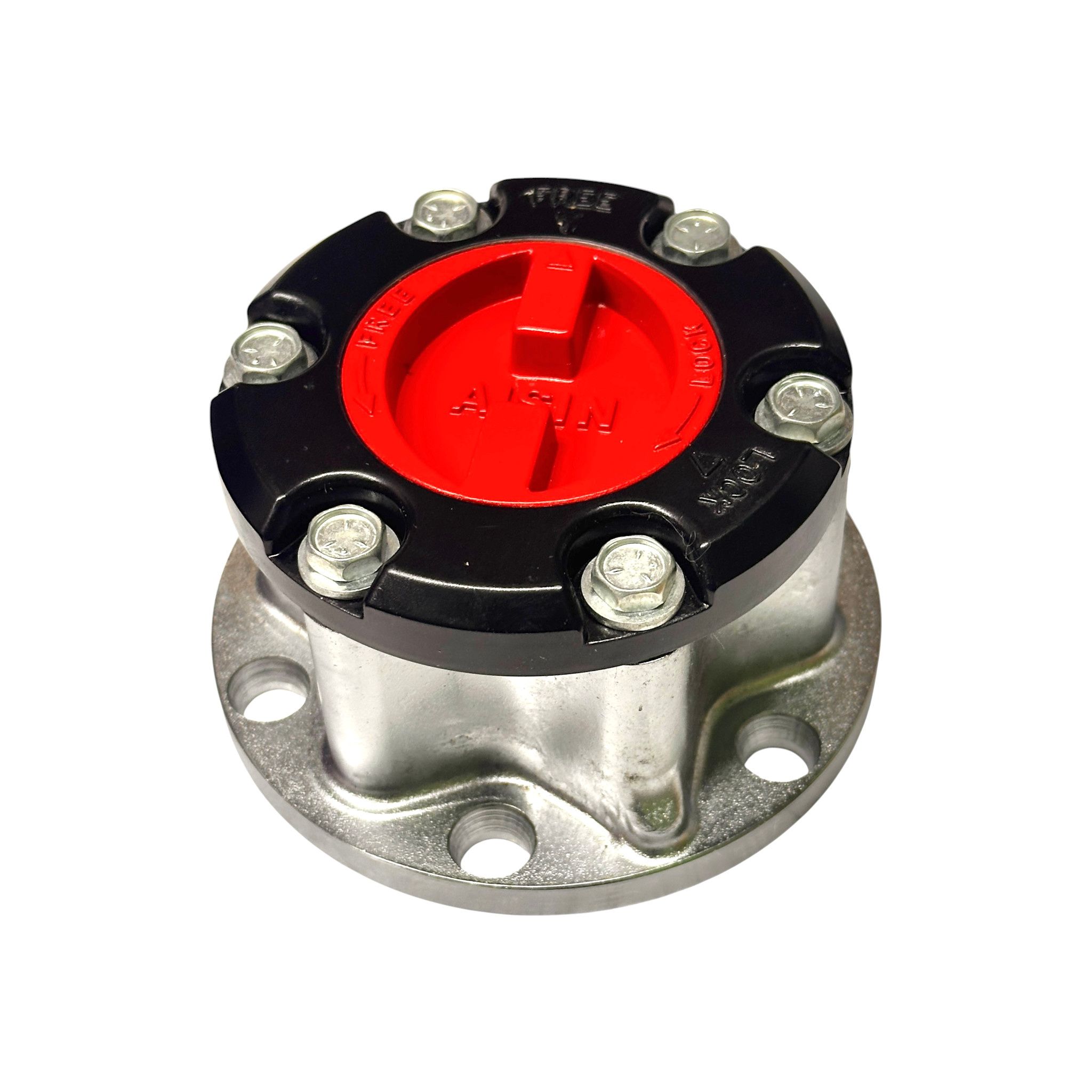 Manual Locking Hub (hubs), Aisin - Hilux & Land Cruiser 40, 50, 60, 70 Series - FHT008 Red Dial - EACH
