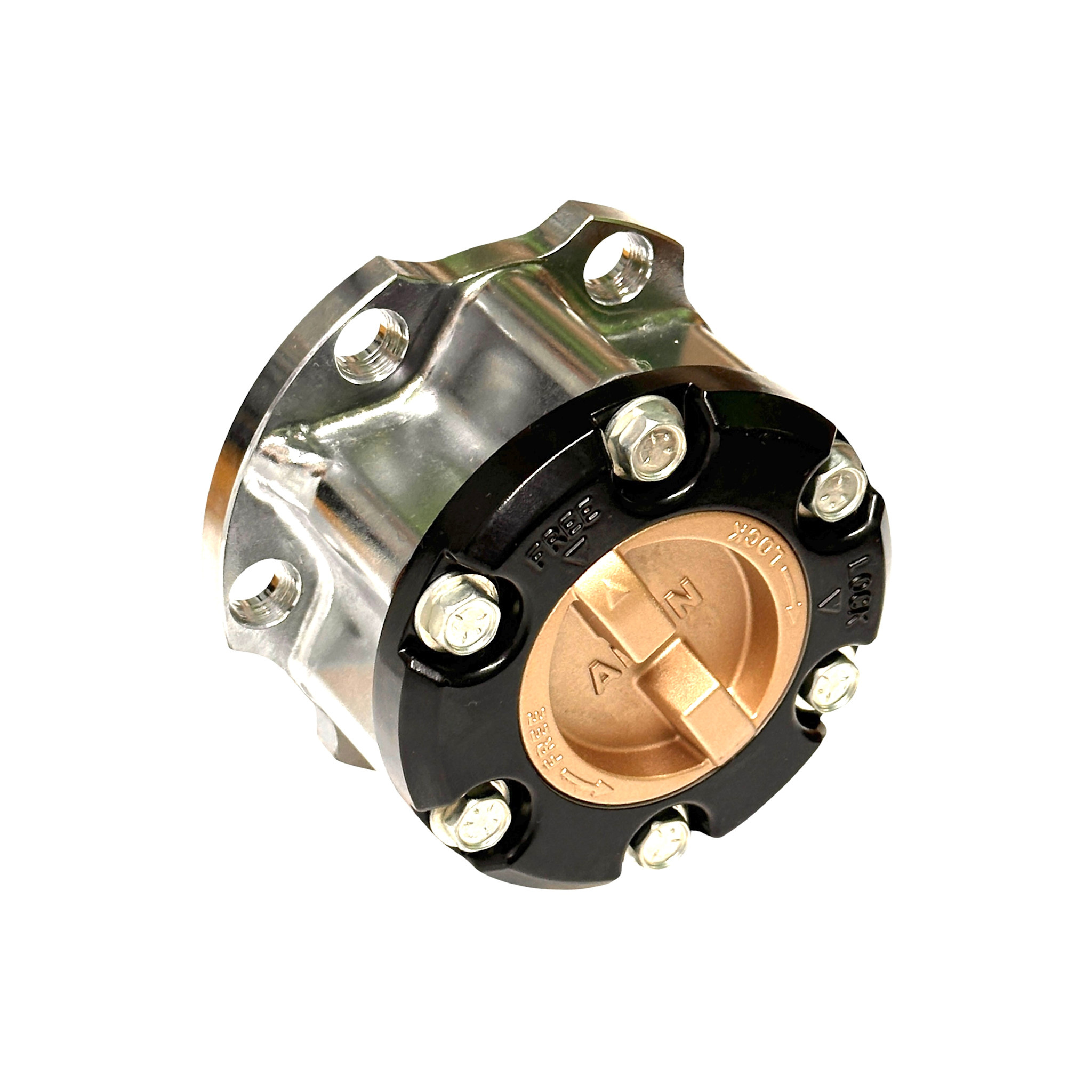Manual Locking Hub (hubs), Aisin - Hilux & Land Cruiser 40, 50, 60, 70 & 80 Series - FHT002 Gold Dial - EACH