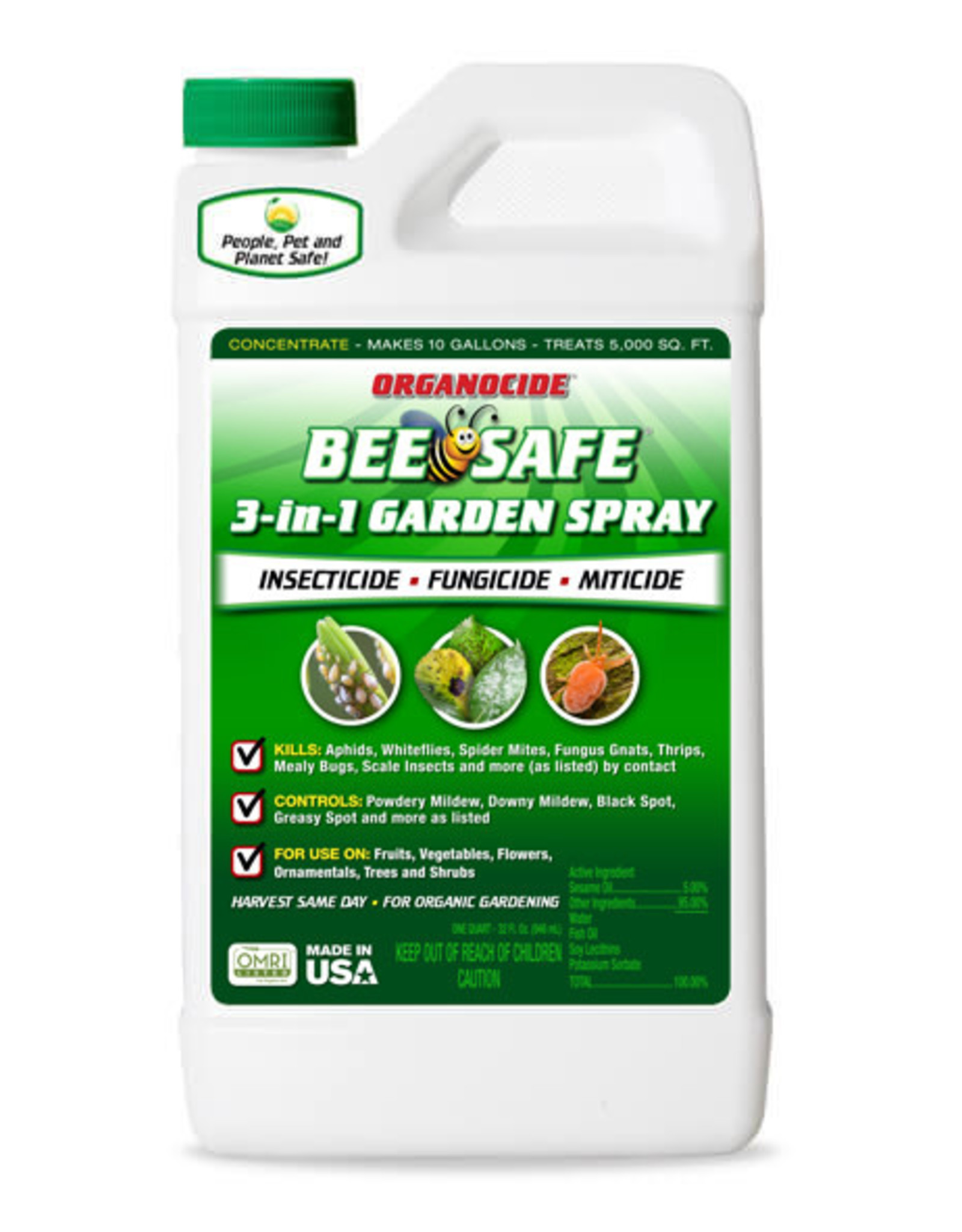 Organocide 3-In-1 Conc. Quart - Aroma Grow Store