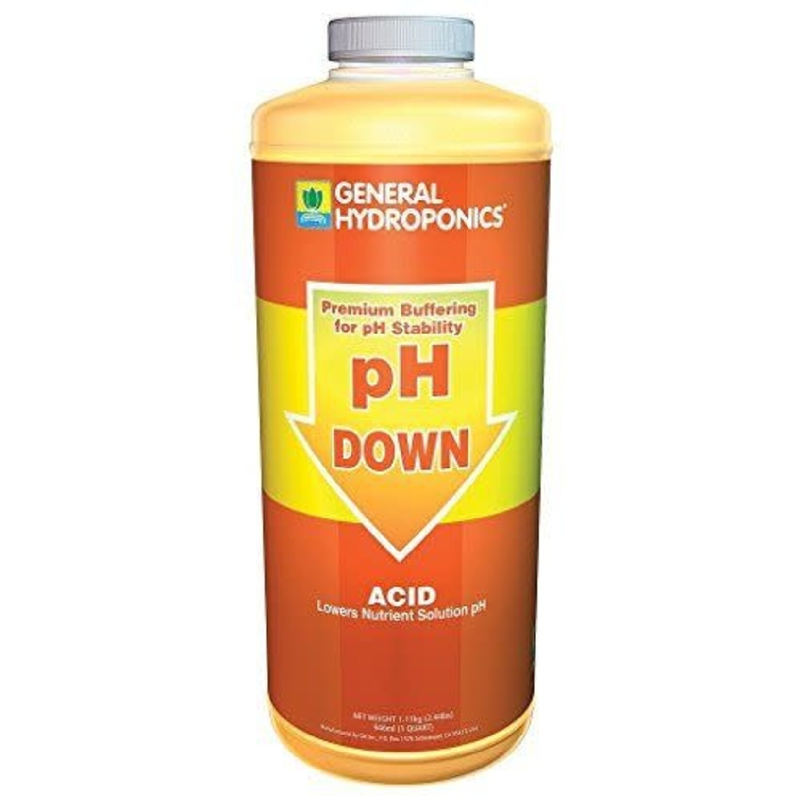 General Hydroponics GH pH Down Liquid Quart