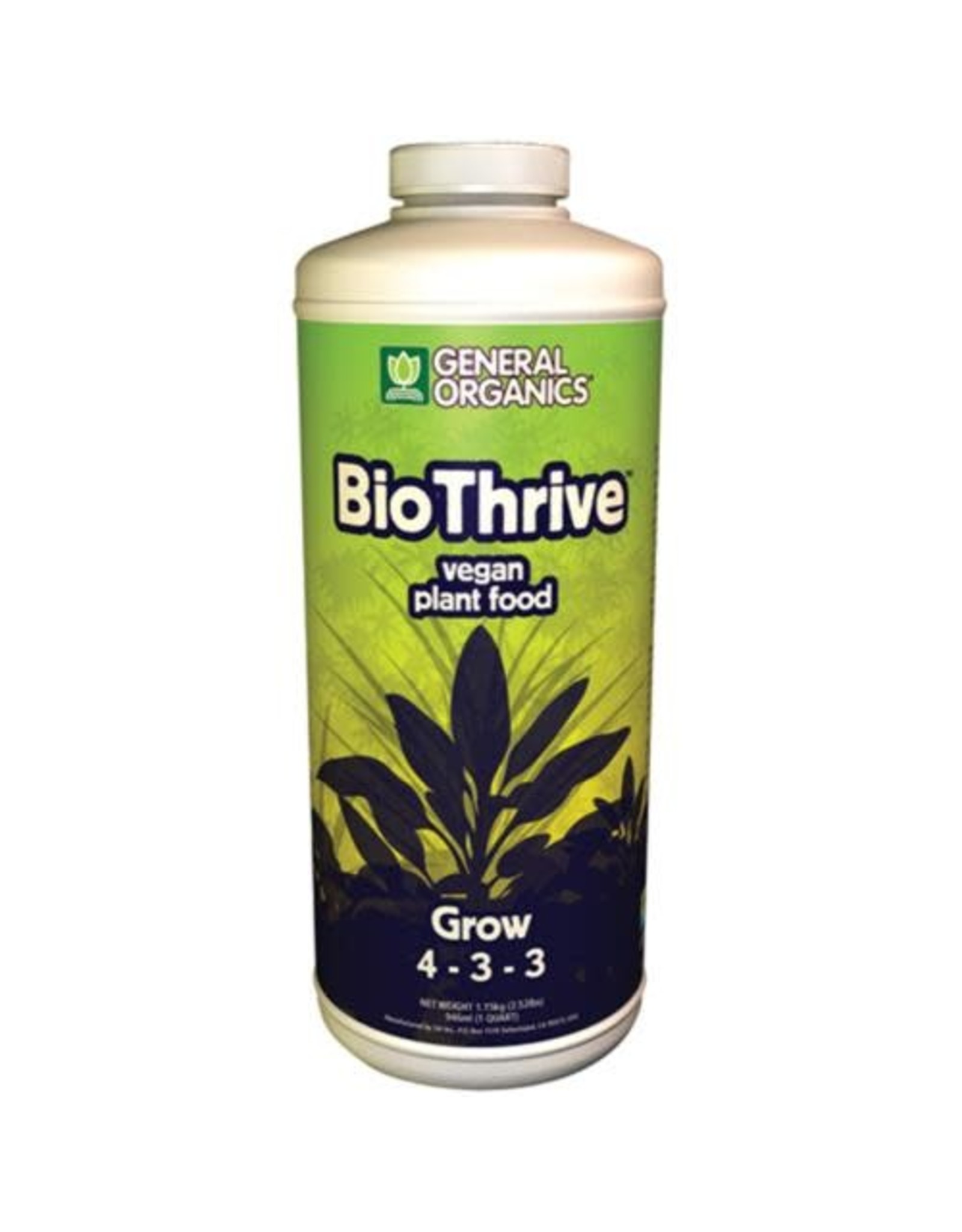 General Hydroponics GH General Organics BioThrive Grow Quart
