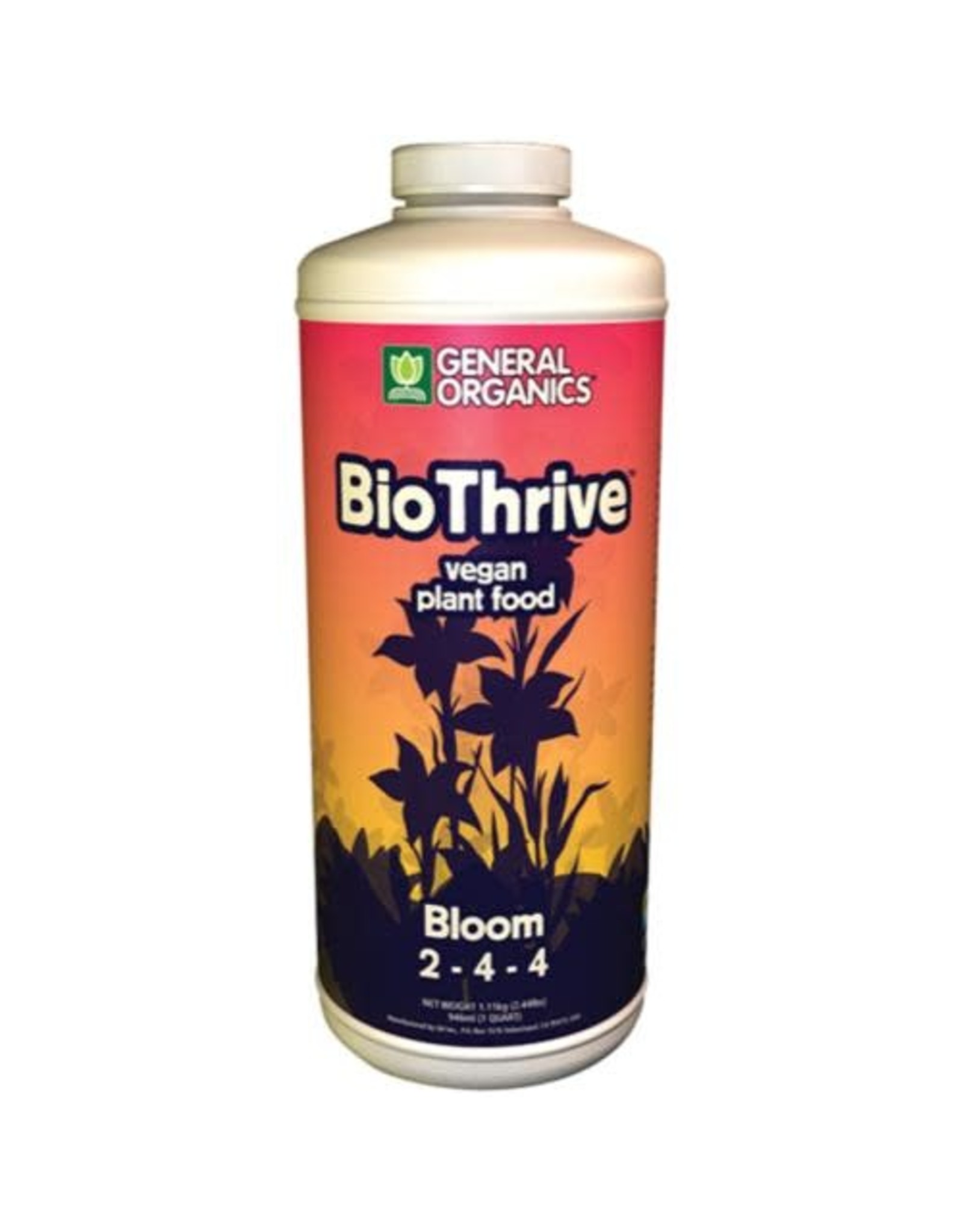 General Hydroponics GH General Organics BioThrive Bloom Quart