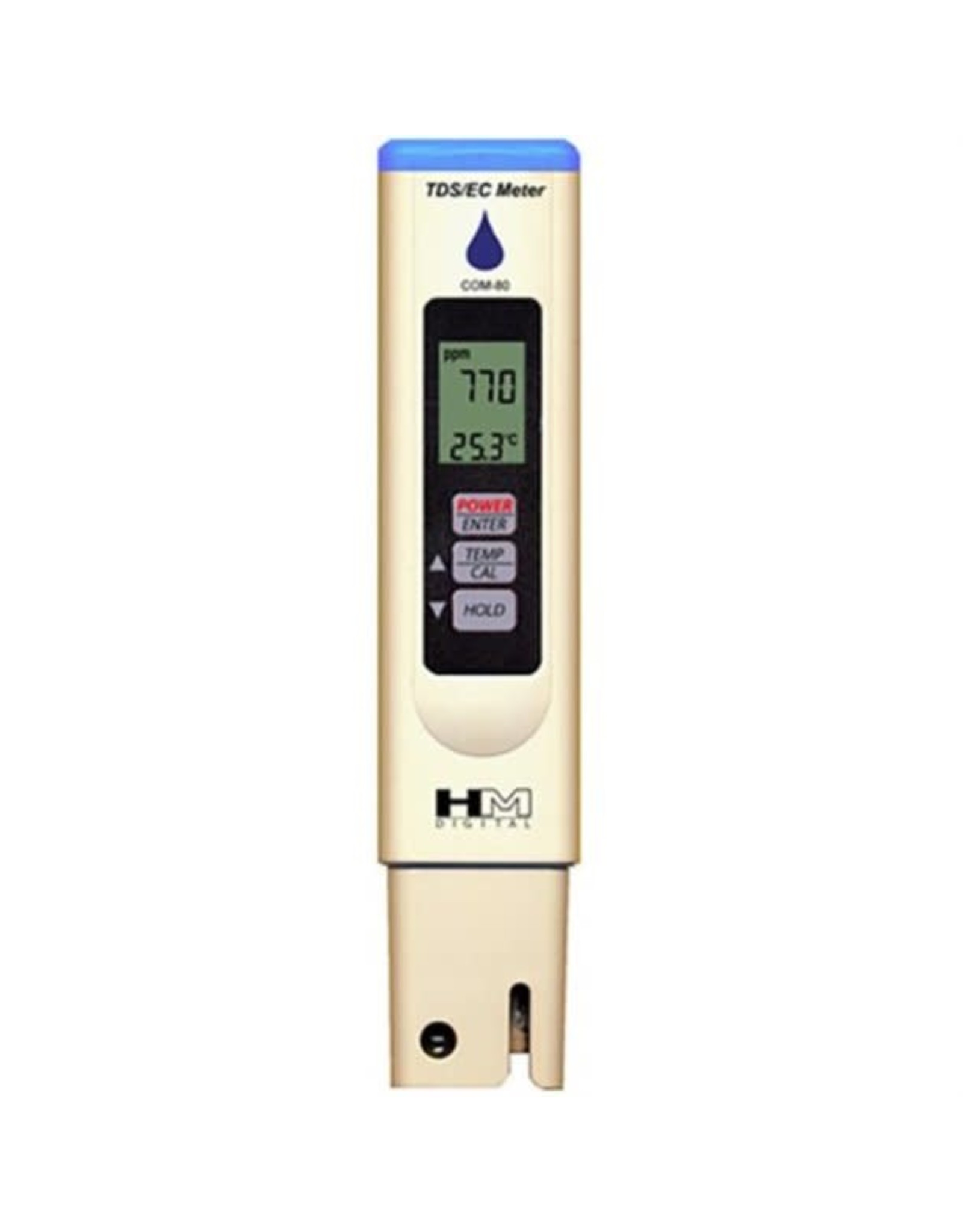HM Digital HM Digital Water Resistant Ec/TDS Meter w/ Temperature in C/F Hydrotester (Model COM-80)