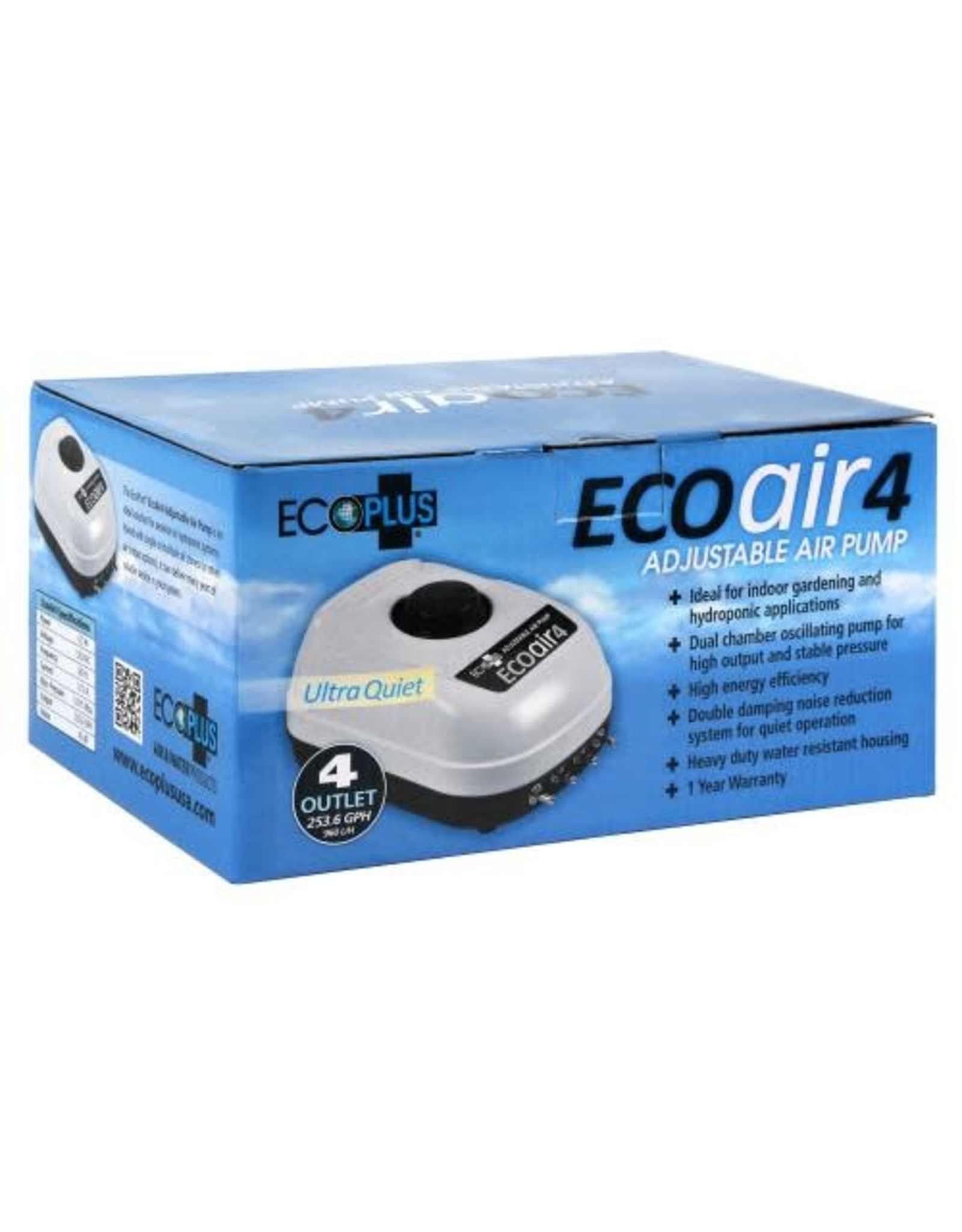 Eco Plus EcoPlus Eco Air 4 Four Outlet - 6.5 Watt 253 GPH