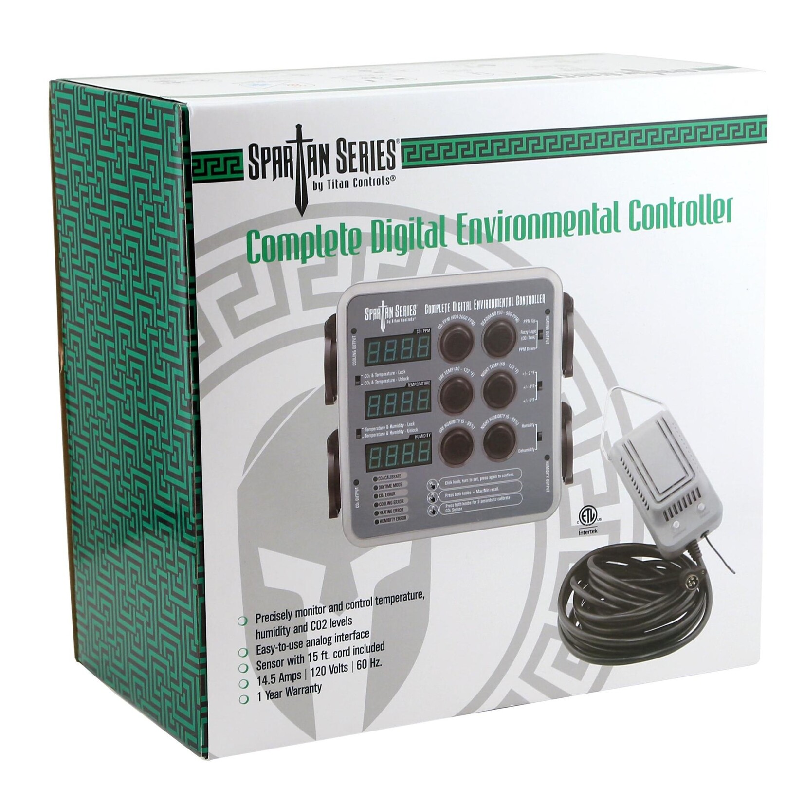Titan Controls Titan Controls Spartan Series Basic Digital Environmental Controller (Temperature, CO2 Timer and Humidity)