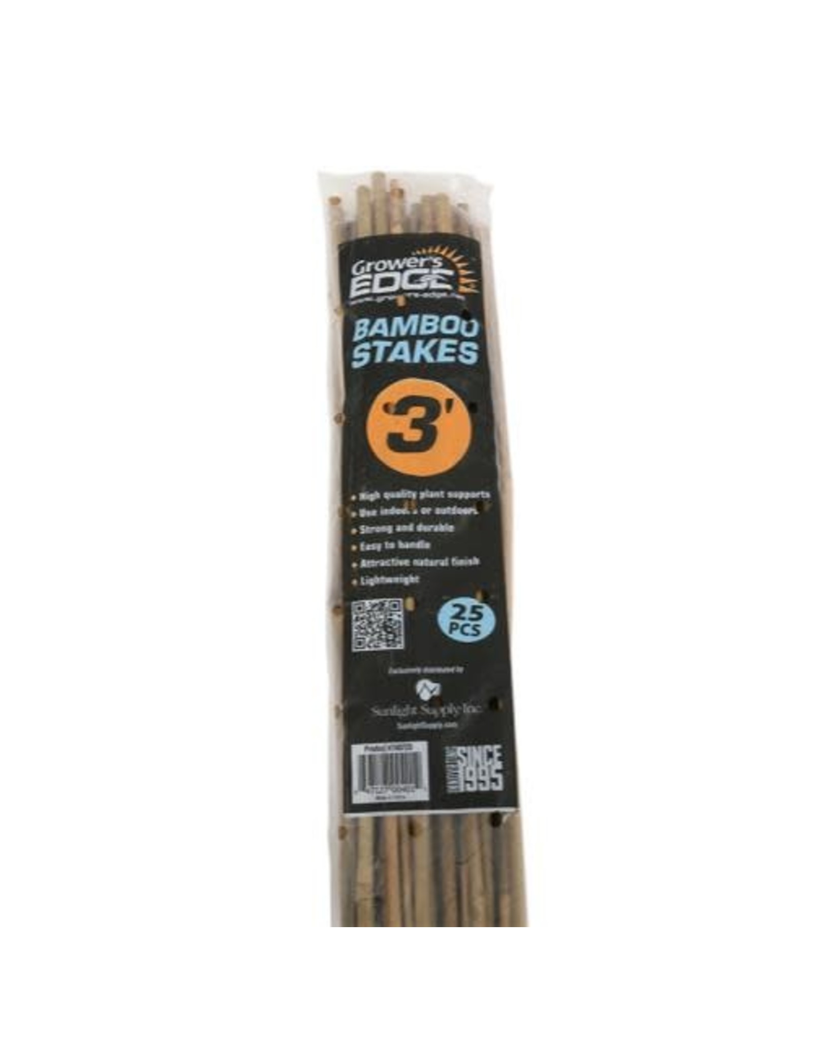 Growers Edge Grower's Edge Natural Bamboo 3 ft - 25/Bag