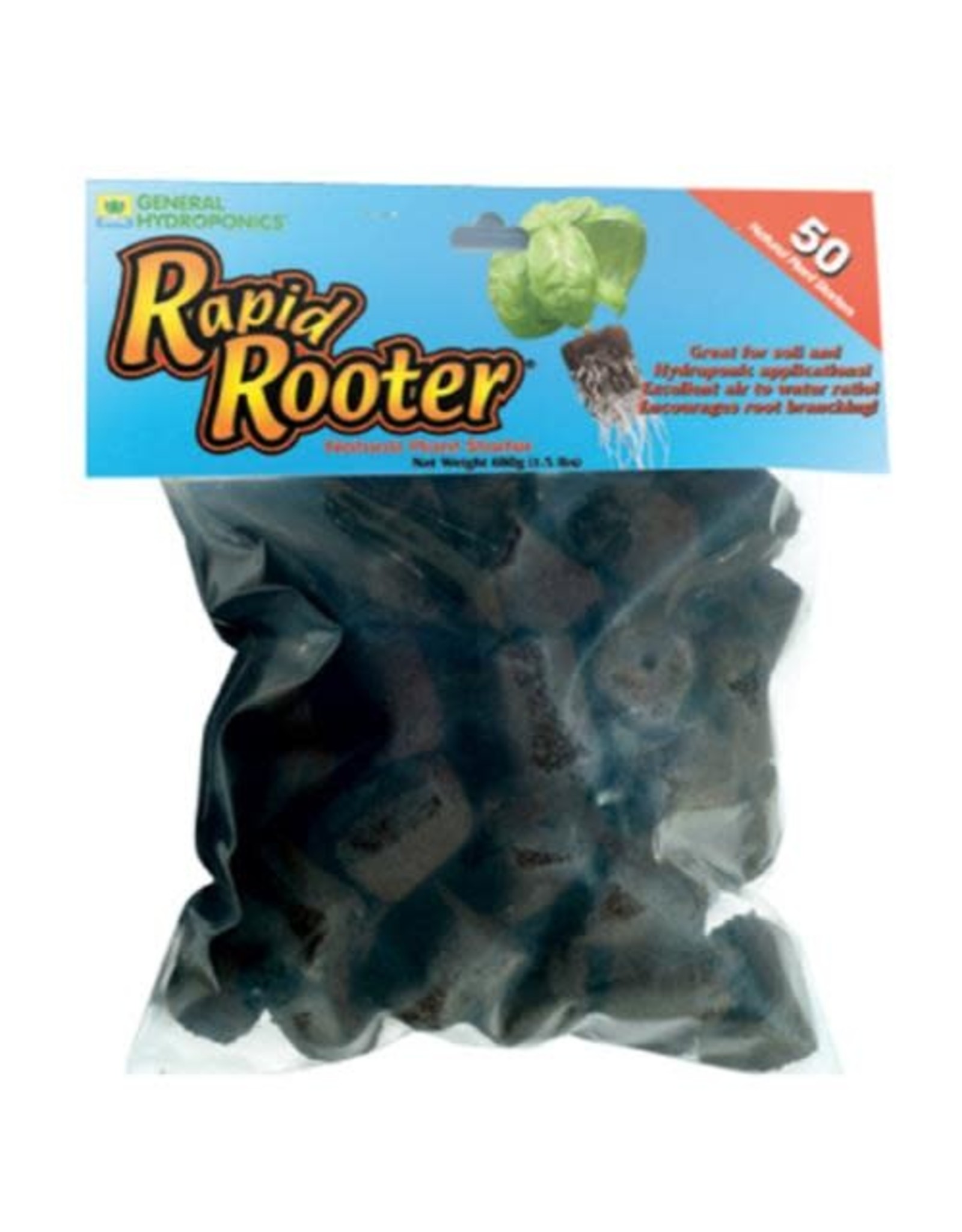 General Hydroponics GH Rapid Rooter 50/Pack Replacement Plugs
