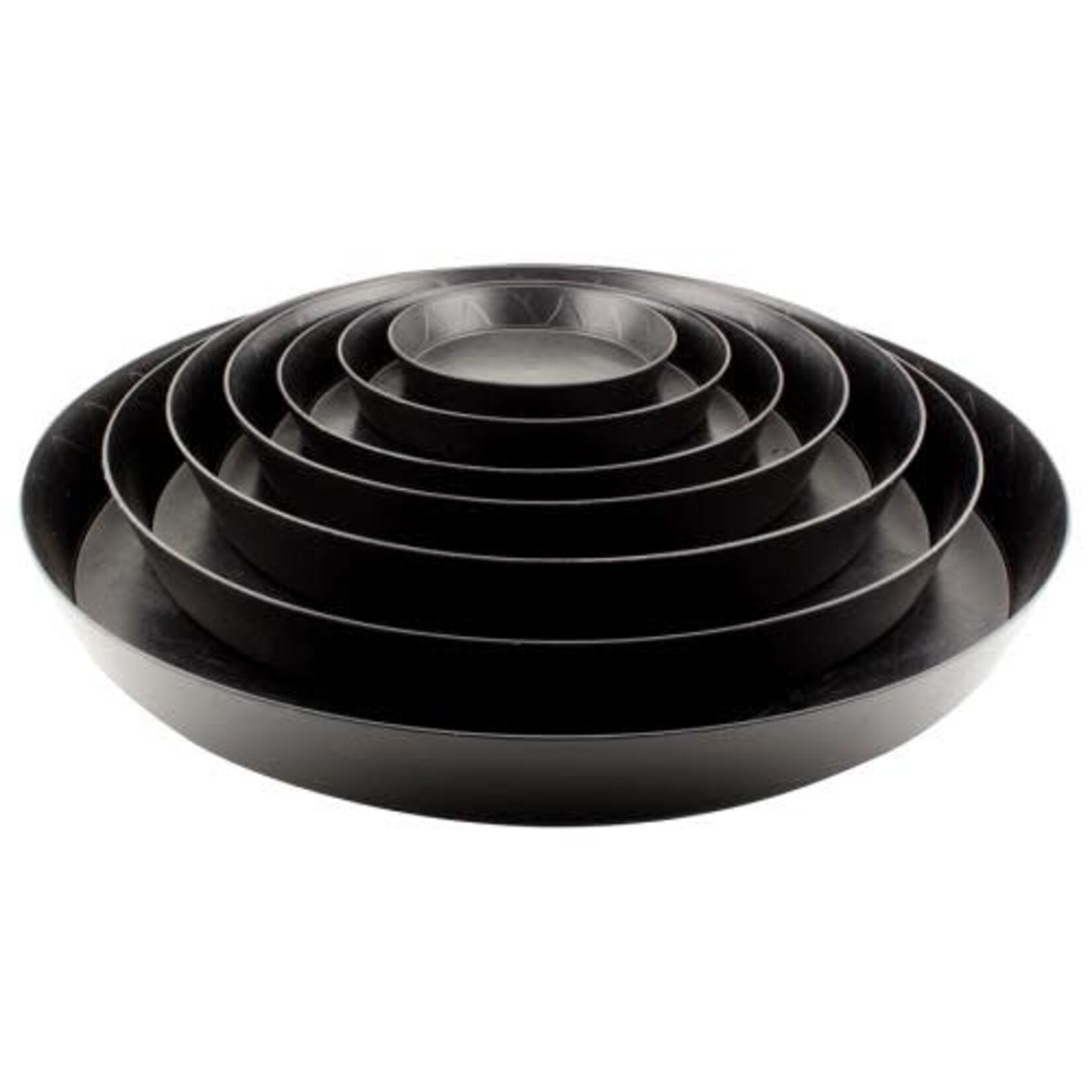 Gro Pro Heavy Duty Black Saucer w/ Tall Sides - 25 in